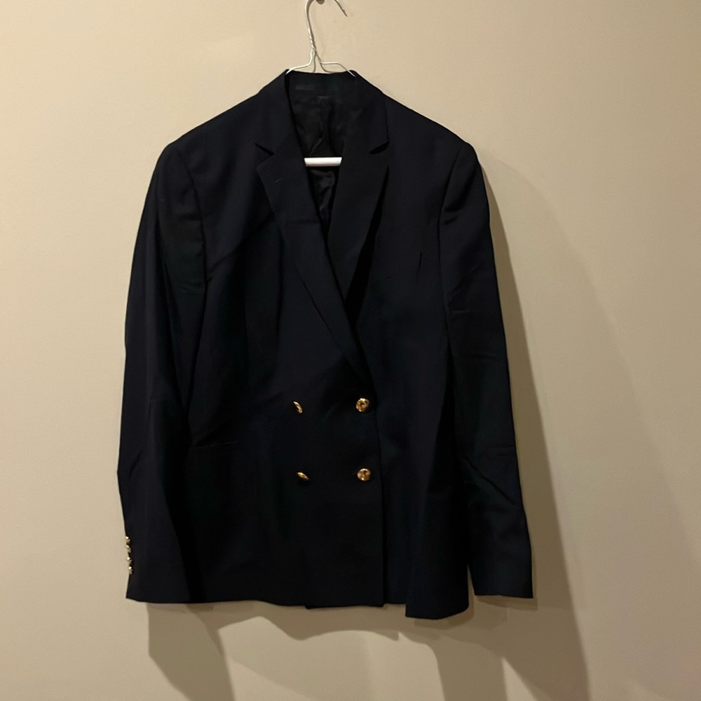 Double-Breasted Blazer with Wide Lapels